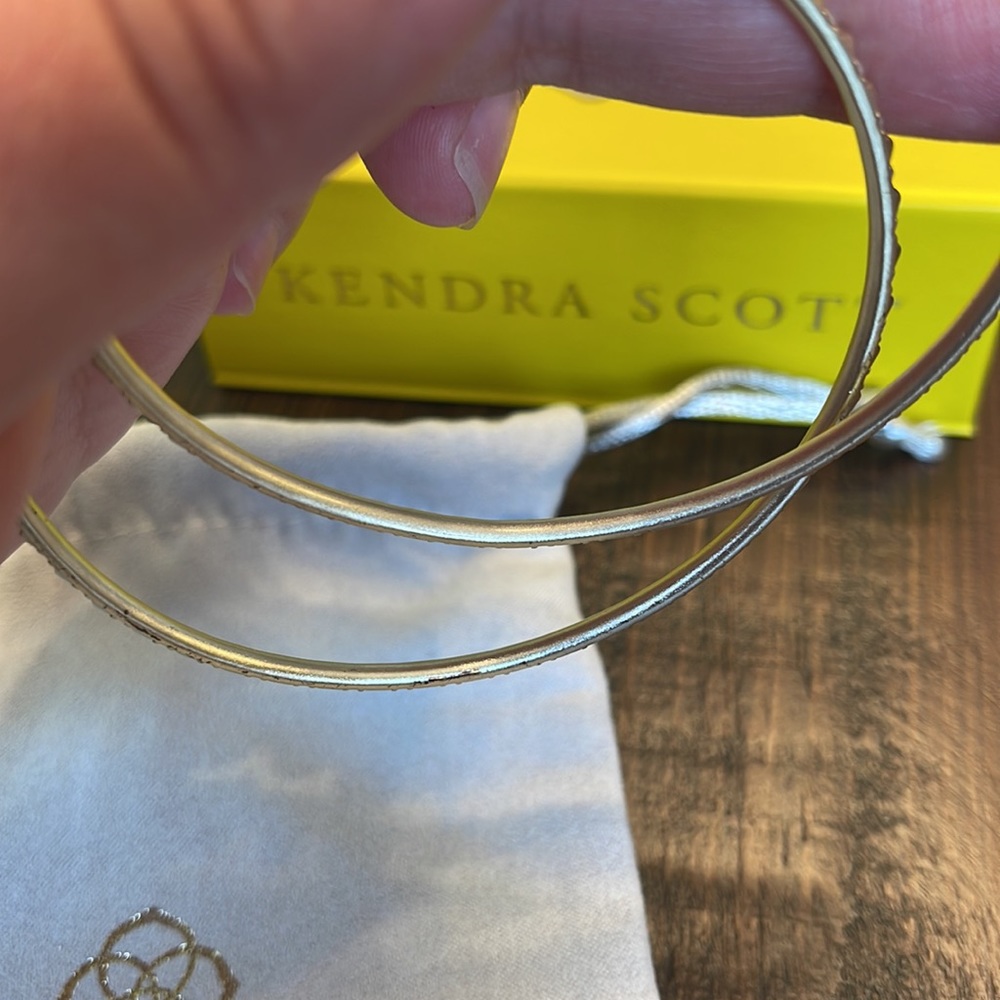 Kendra Scott blingy large hoops - Picture 10 of 14